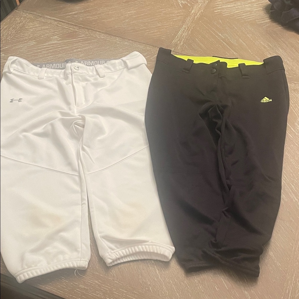 Youth softball pants Black & White Pants